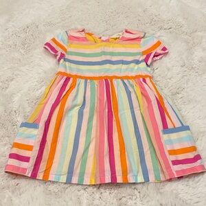 Matilda Jane Rainbow Striped Girls Dress 12-18 months